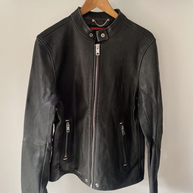 Schwarze Diesel-Lederjacke