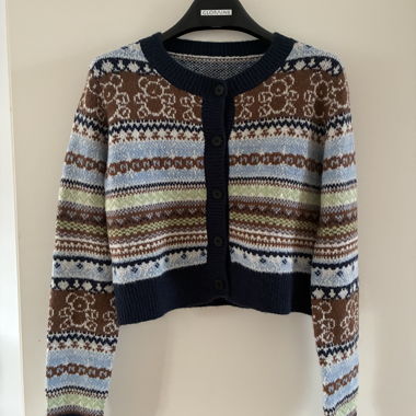 Cardigan in maglia cottage core