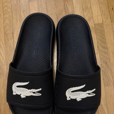 Lacoste Letten schwarz/weiss
