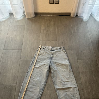 Hellblaue Baggy Jeans 