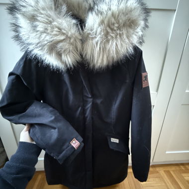 Navahoo Premium Winter Parka con Cappuccio in Pelliccia Sintetica