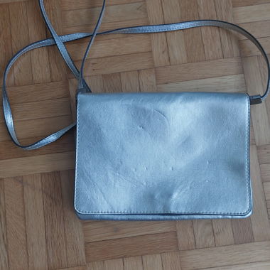 Silver Crossbody Bag