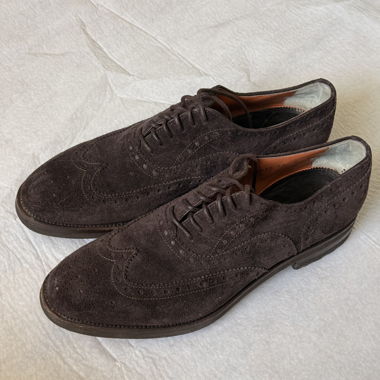 Scarpe derby in camoscio marrone