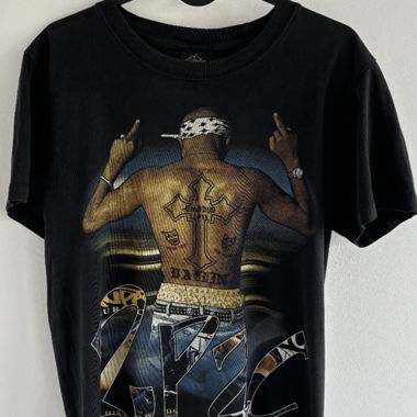 T-shirt VINTAGE 2PAC AOP a doppia stampa
