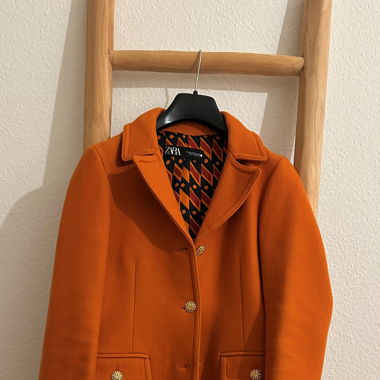 Manteau Zara Orange, presque neuf taille XS 