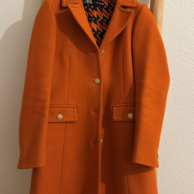 Manteau Zara Orange, presque neuf taille XS 
