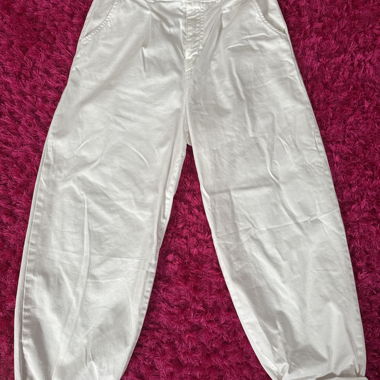 White Casual Pants