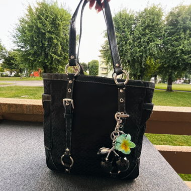 Coach Signature Black Tote – Spacieux et Élégant