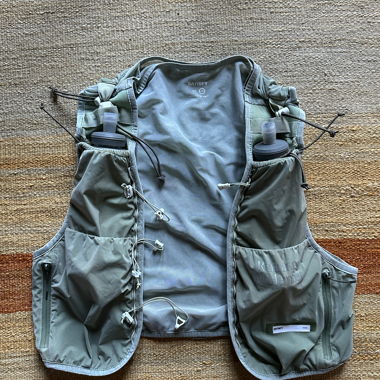 Gilet Satisfy Running Trail Verde Lavato