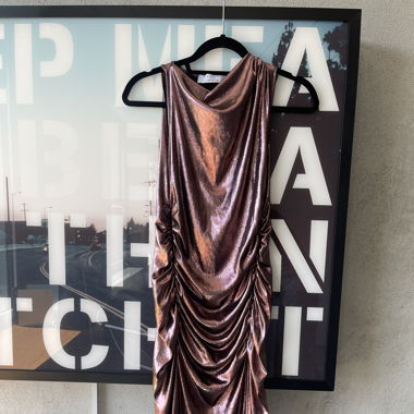 Pinkes Midi Stretchkleid von KAOS