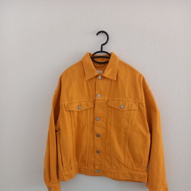 Jeansjacke gelb Weekday