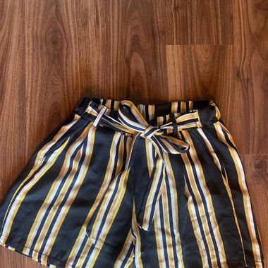 Pantaloni a righe gialle/bianche/neri