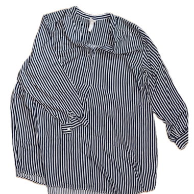 Blusa oversize lunga a righe