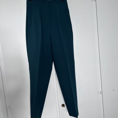 Pantalon en tissu turquoise
