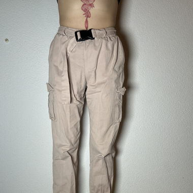 Beige Cargo Pants