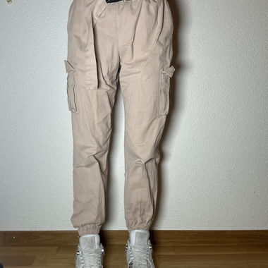 Beige Cargo Pants