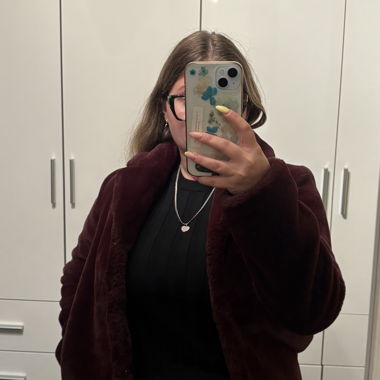Veste en fausse fourrure Morgan bordeaux Taille 34