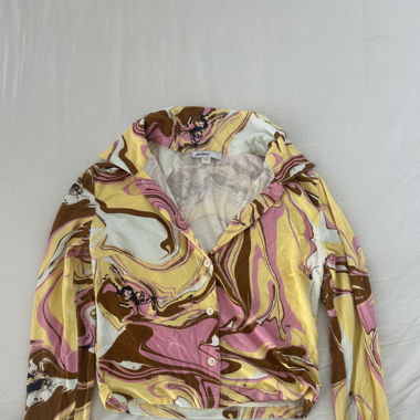 colourful top from subdued