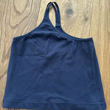 Blue One-shoulder Top