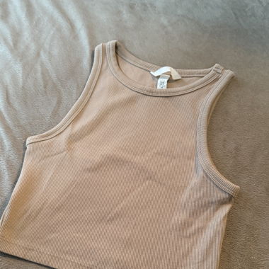 H&M brown top 