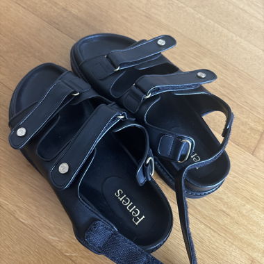 Sandali FENERS neri con cinturini