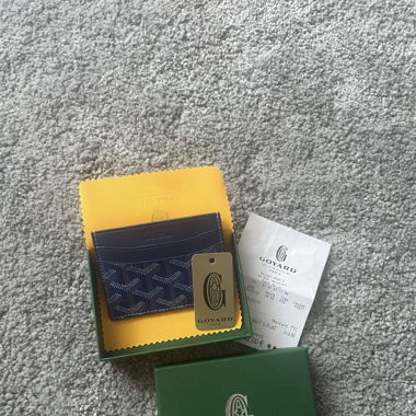 Porte carte goyard bleu 