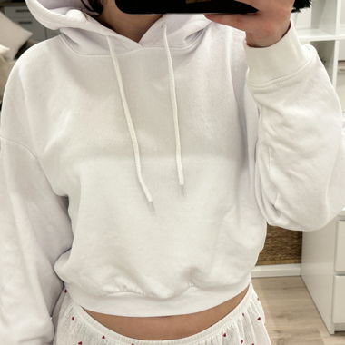 Felpa Basic Bianca