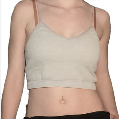 Top court basique gris