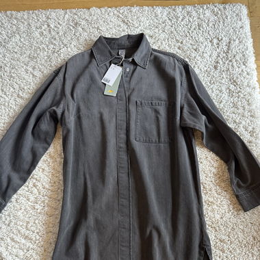 Brand New H&M Dark Grey Denim Dress Size XS