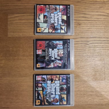 GTA San Andreas, GTA Liberty City Stories, GTA 5