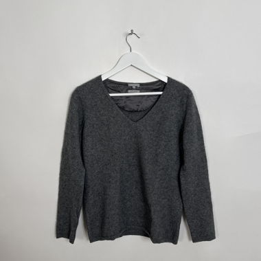 Maglione in cashmere grigio