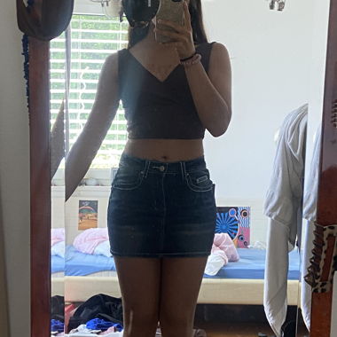 Denim Mini Skirt
