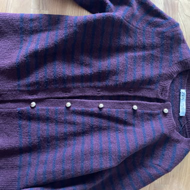 Cardigan ZARA a righe bordeaux