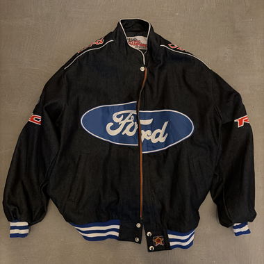Ford Racing Vintage Motorsport-Jacke Schwarz Y2K”