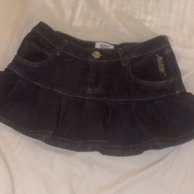 Dark Blue Denim Skirt BDG