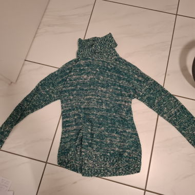 Pull en maille vert