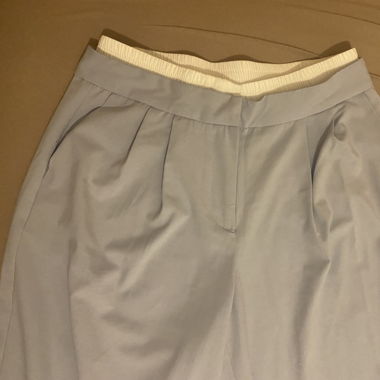 Pantalon tissus bleu - avec faux caleçon