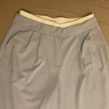 Pantalon tissus bleu - avec faux caleçon