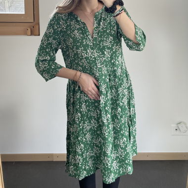 Grünes Blumenmuster-Kleid von Ba&sh