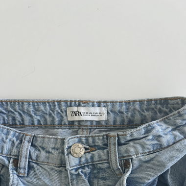 Zara blue denim shorts