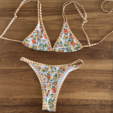 Bikini with Lemon Print