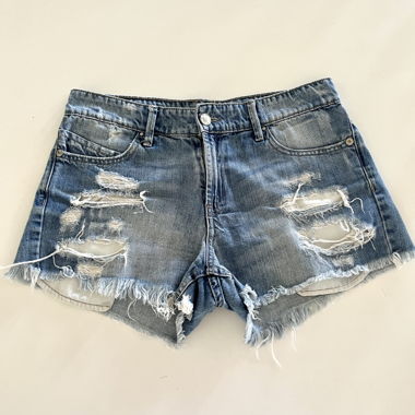 Shorts in denim Stradivarius