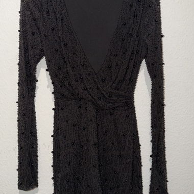 Black Sequin Dress