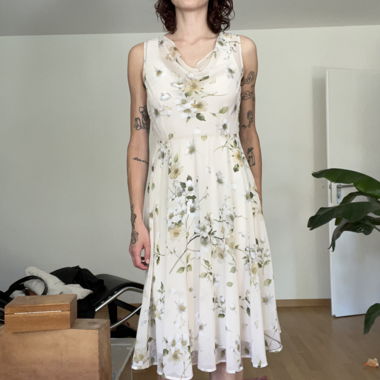 flowy flower dress