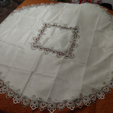 Large round tablecloth