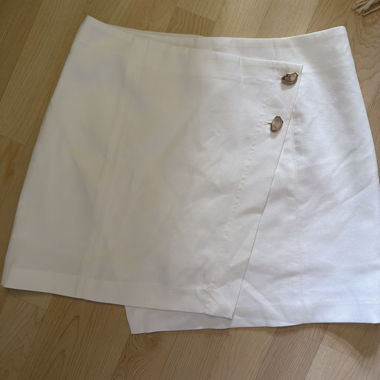 White Wrap Skort