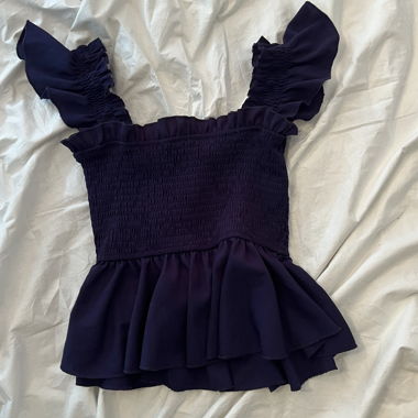 Top a balze blu navy / blu scuro