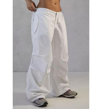 white parachute pants