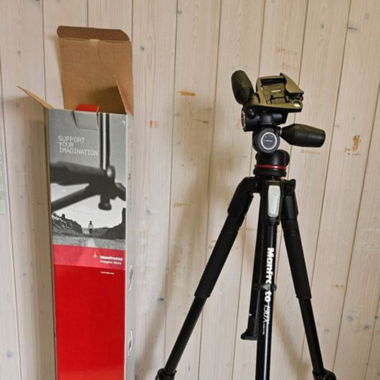 Manfrotto 190X Alu-Stativ mit 3-Wege-Neiger