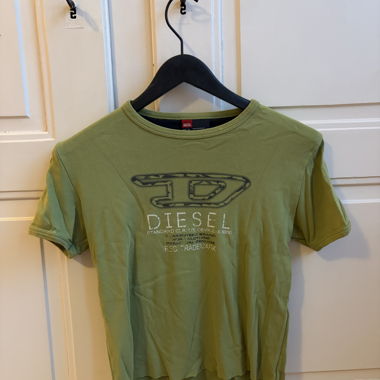 Green Diesel T‑Shirt, Size M (self cropped)